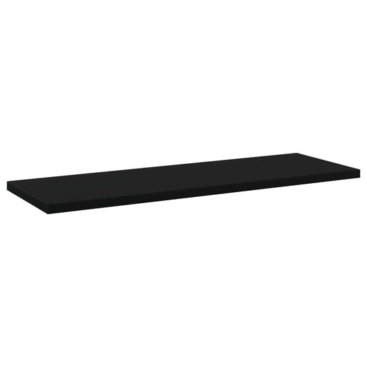 NNEVL Bookshelf Boards 4 pcs Black 60x20x1.5 cm Chipboard