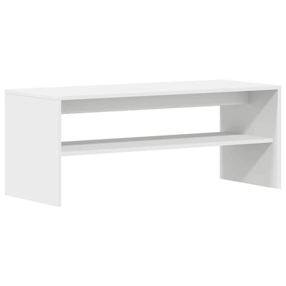 NNEVL TV Cabinet White 100x40x40 cm Engineered Wood